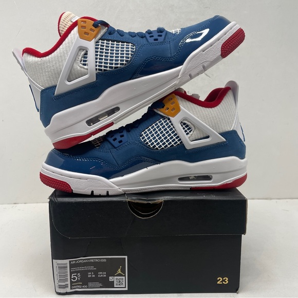 Nike Air Jordan 4 Retro GS “Messy Room/French Blue” 2023 - Picture 2 of 4